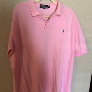 Ralph Lauren Pink Polo XL Short Sleeve Mens Shirt
